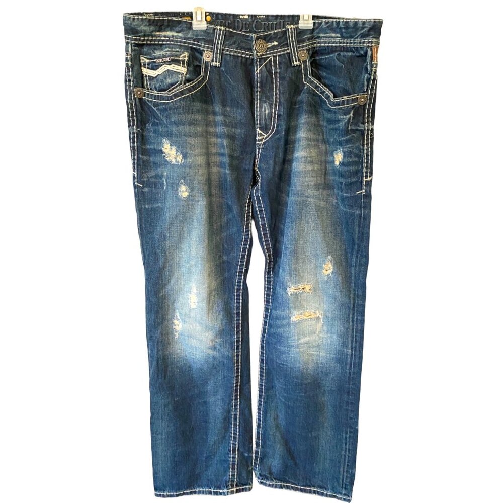 Men’s River De Cru Mae Relaxed Straight Leg Jean Pants 100% Cotton Size 40